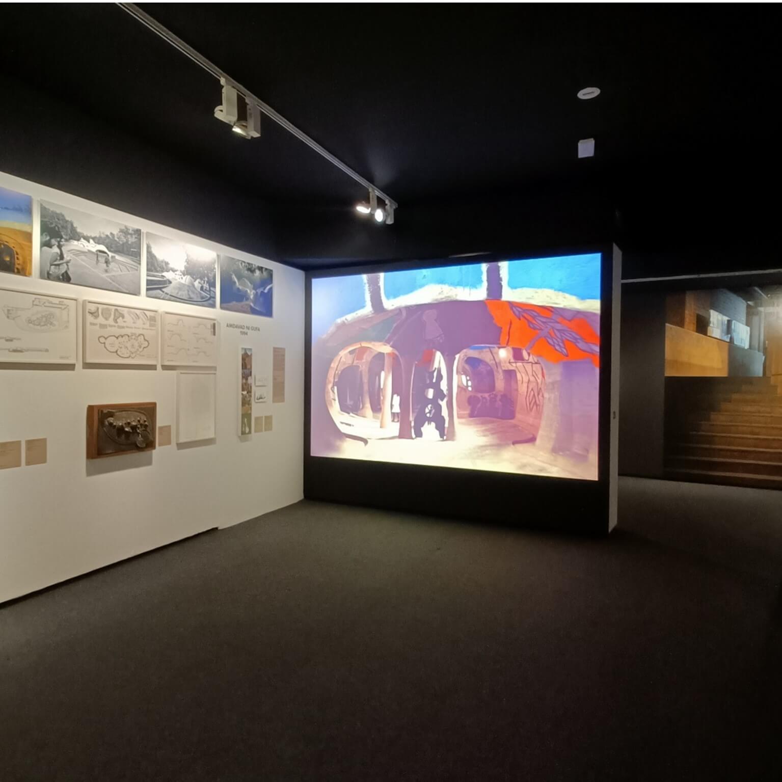 Exposición «Balkrishna Doshi. Arquitectura para todos» Museo ICO Madrid. Foto por Emma López Bahut, 2023.