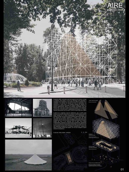 Panel concurso, Pabellón AIRE, P+S Estudio de Arquitectura, 2022.
